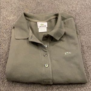 Lacoste long sleeve green shirt